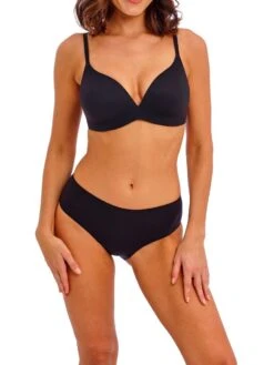 Wacoal Ines Secret Contour Bra - Black -FREYA Shop braforme wacoal lingerie we601055 we601008 ines secret black full