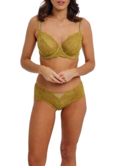Wacoal Natsuki Lace Underwire Bra - Antique Gold -FREYA Shop braforme wacoal natsuki lace WE601301 AND 2f