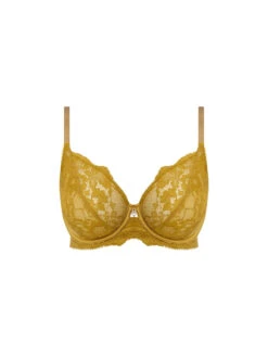 Wacoal Natsuki Lace Underwire Bra - Antique Gold -FREYA Shop braforme wacoal natsuki lace WE601301 AND c