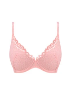 Wacoal Raffine Plunge Bra - Silver Pink -FREYA Shop braforme wacoal raffine WE148003 SIP c