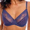 Wacoal Sensu Lace Underwire Bra - Dark Azure 2 Wacoal Sensu Lace Underwire Bra - Dark Azure -FREYA Shop braforme wacoal sensu lace WE601201 DAU f