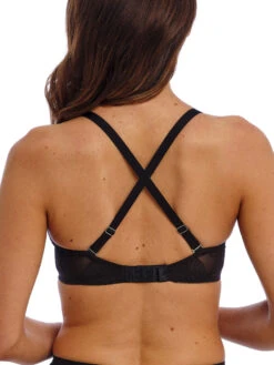 Wacoal Sensu Lace Plunge Bra - Black -FREYA Shop braforme wacoal sensu lace WE601202 BLK 2b