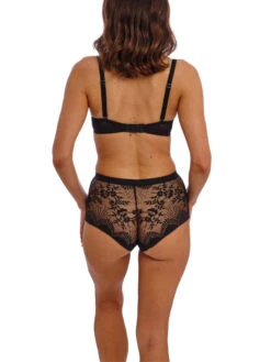 Wacoal Sensu Lace Plunge Bra - Black -FREYA Shop braforme wacoal sensu lace WE601202 BLK 3b