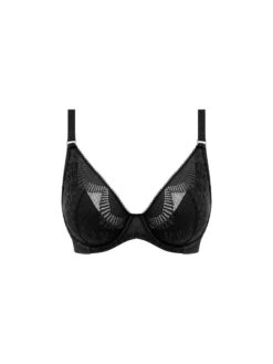 Wacoal Sensu Lace Plunge Bra - Black -FREYA Shop braforme wacoal sensu lace WE601202 BLK c