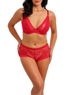 Wacoal Sensu Lace Plunge Bra - Salsa -FREYA Shop braforme wacoal sensu lace WE601202 SAL 3f
