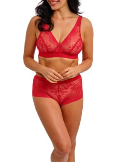 Wacoal Sensu Lace Non-Wired Bralette - Salsa 10 Wacoal Sensu Lace Non-Wired Bralette - Salsa -FREYA Shop braforme wacoal sensu lace WE601203 SAL 2f