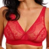 Wacoal Sensu Lace Non-Wired Bralette - Salsa