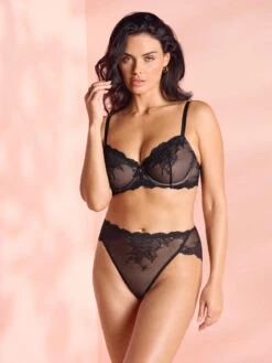 Wacoal Vivid Attraction Underwire Bra - Black -FREYA Shop braforme wacoal vivid attraction WA851384 BLK 3l