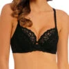 Wacoal Raffine Underwire Bra - Black -FREYA Shop braforme wacoal we148001 blk f