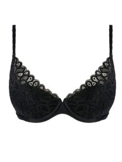 Wacoal Raffine Plunge Bra - Black 9 Wacoal Raffine Plunge Bra - Black -FREYA Shop braforme wacoal we148003 blk c