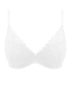Wacoal Raffine Plunge Bra - White -FREYA Shop braforme wacoal we148003 whe c