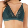 Wacoal Raffine Bralette - Emerald -FREYA Shop braforme we148008 emd cut wacoal lingerie raffine emerald green bralette f