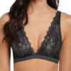 Wacoal Lace Perfection Non Wired Bralette - Charcoal -FREYA Shop braforme 20 20we135008 chl wacoal lingerie lace perfection charcoal bralette f