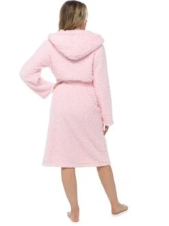 Fleece Hooded Robe -FREYA Shop braforme 20nightwear 20dressing 20gown 20print 20 20ln1191 pink b df5b02fd f97e 41e4 93c6 bdc0a6d79045