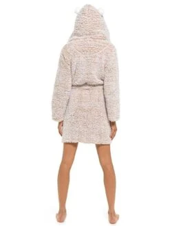 Sherpa Dressing Gown With Pom Pom Hood -FREYA Shop braforme 20nightwear 20dressing 20gown 20print 20 20ln1265 oatmeal b b91fcfa1 ca54 4067 88c0 d854343eaf68