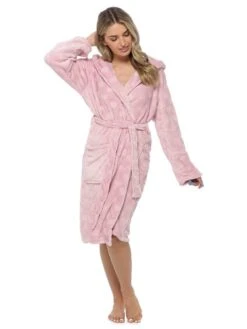 Hooded Robe -FREYA Shop braforme 20nightwear 20dressing 20gown 20print 20 20ln1435 pink f 4dfe2ead 0d05 4c62 8914 446c710c3131