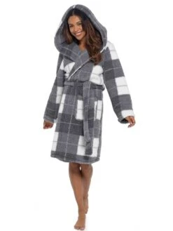 Hooded Robe -FREYA Shop braforme 20nightwear 20ln1684 20dressing 20gown 20grey f b83be4db b451 4081 a59d a2e0fe854b8b