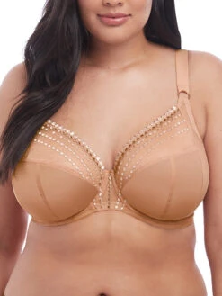 ELOMI Matilda Plunge Bra - Café Au Lait