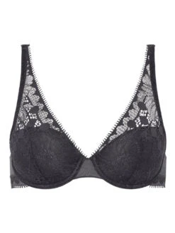 Chantelle Day To Night Plunge Spacer Bra - Deep Grey -FREYA Shop brafrome chantelle lingerie c15f70 c