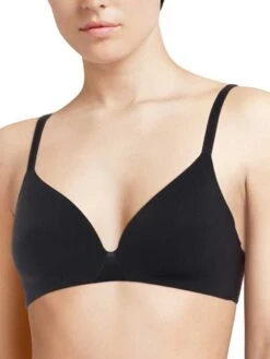 Chantelle Essentiall Wirefree Triangle T-Shirt Bra - Black