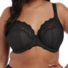 ELOMI Charley Stretch Plunge Bra - Black -FREYA Shop el4382 blk primary elomi lingerie charley black underwired plunge bra stretch