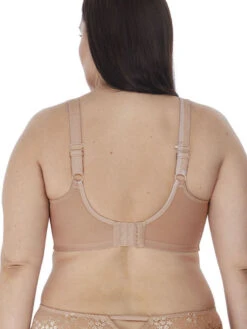 ELOMI Charley Stretch Plunge Bra - Fawn -FREYA Shop el4382 fan alt2 elomi lingerie charley fawn underwired plunge bra stretch