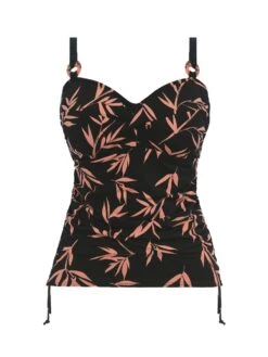 FANTASIE Luna Bay Twist Front Tankini - Lacquered Black -FREYA Shop fantasie 20luna 20bay 20swimwear 20fs502454lak 20p