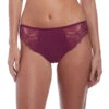 FANTASIE Memoir Thong -FREYA Shop fantasie memoir 3027 black cherry front