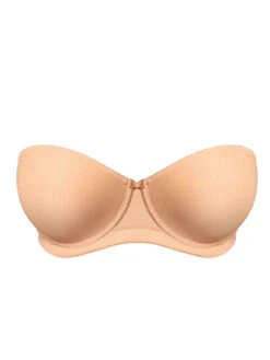FANTASIE Smoothing Moulded Strapless Bra - Nude -FREYA Shop fl4530 nue cut fantasie lingerie smoothing nude moulded strapless bra