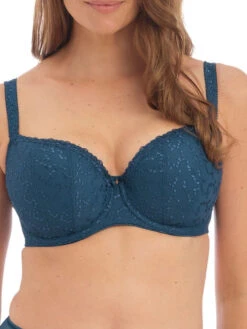 FANTASIE Ana Half Cup Bra - Teal