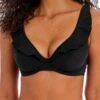 FREYA Jewel Cove High Apex Bikini Top - Plain Black -FREYA Shop freya 20swimwear 20jewel 20cove 20as7230 20plk 20f