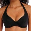 FREYA Jewel Cove Halter Bikini Top - Plain Black -FREYA Shop freya 20swimwear 20jewel 20cove 20as7232 20plk 20f