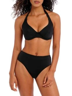 FREYA Jewel Cove Halter Bikini Top - Plain Black -FREYA Shop freya 20swimwear 20jewel 20cove 20as7232 20plk 20full