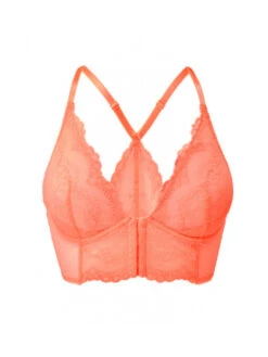 Gossard Superboost Lace Deep V Bralette - Neon Coral 11 Gossard Superboost Lace Deep V Bralette - Neon Coral -FREYA Shop gossard 20superboost 20lace 207718 20neon 20coral 20cut