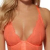 Gossard Superboost Lace Deep V Bralette - Neon Coral -FREYA Shop gossard 20superboost 20lace 207718 20neon 20coral 20f2