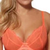 Gossard Superboost Lace Plunge Bra - Neon Coral -FREYA Shop gossard 20superboost 20lace 207725 20neon 20coral 20f