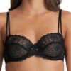 MARIE JO Jane Horizontal Seam Balcony Bra - Black -FREYA Shop marie jo lingerie balcony bra jane 0101332 black f
