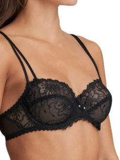MARIE JO Jane Horizontal Seam Balcony Bra - Black -FREYA Shop marie jo lingerie balcony bra jane 0101332 black fs