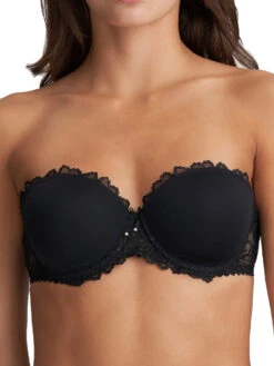 MARIE JO Jane Padded Strapless Bra - Black -FREYA Shop marie jo lingerie strapless bra jane 0101338 blackf14