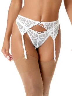 Gossard Fiesta Suspender Belt -FREYA Shop new braforme gossard fiesta 19702 wht f