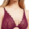 Passionata Georgia Plunge Bra - Blackcurrant