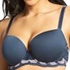 Panache Clara Moulded Sweetheart Bra - Navy/Pearl -FREYA Shop panache clara 7251 a15 f