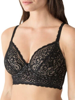 Twist "I Do" Deep Plunge Longline Bra - Zwart -FREYA Shop priido141606 20bra 20side