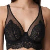Twist First Night Longline Plunge Bra - Black -FREYA Shop primadonna twist lingerie underwired bra first night 0141886 black f