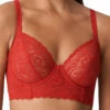 Twist "I Do" Deep Plunge Longline Bra - Scarlet -FREYA Shop primadonna twist lingerie underwired bra i do 0141607 sca 20f