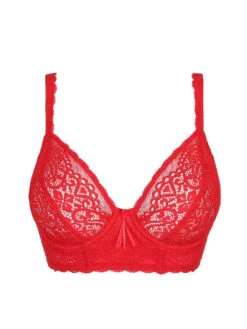 Twist "I Do" Deep Plunge Longline Bra - Scarlet -FREYA Shop primadonna twist lingerie underwired bra i do 0141607 sca 20p