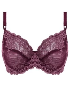 Wacoal Embrace Lace Underwire Bra - Italian Plum/Valerian -FREYA Shop wa065191 555 p