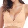 Wacoal Halo Lace Soft Cup Bra - Nude -FREYA Shop wa811205 nue primary wacoal lingerie halo lace nude soft cup non wire bra