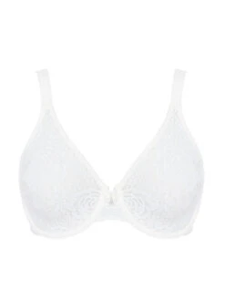 Wacoal Halo Lace Moulded Bra - Ivory -FREYA Shop wa851205 ivy cut wacoal halo lace ivory underwire bra
