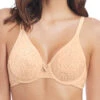 Wacoal Halo Lace Moulded Bra - Nude -FREYA Shop wa851205 nue primary wacoal lingerie halo lace naturally nude moulded underwired bra